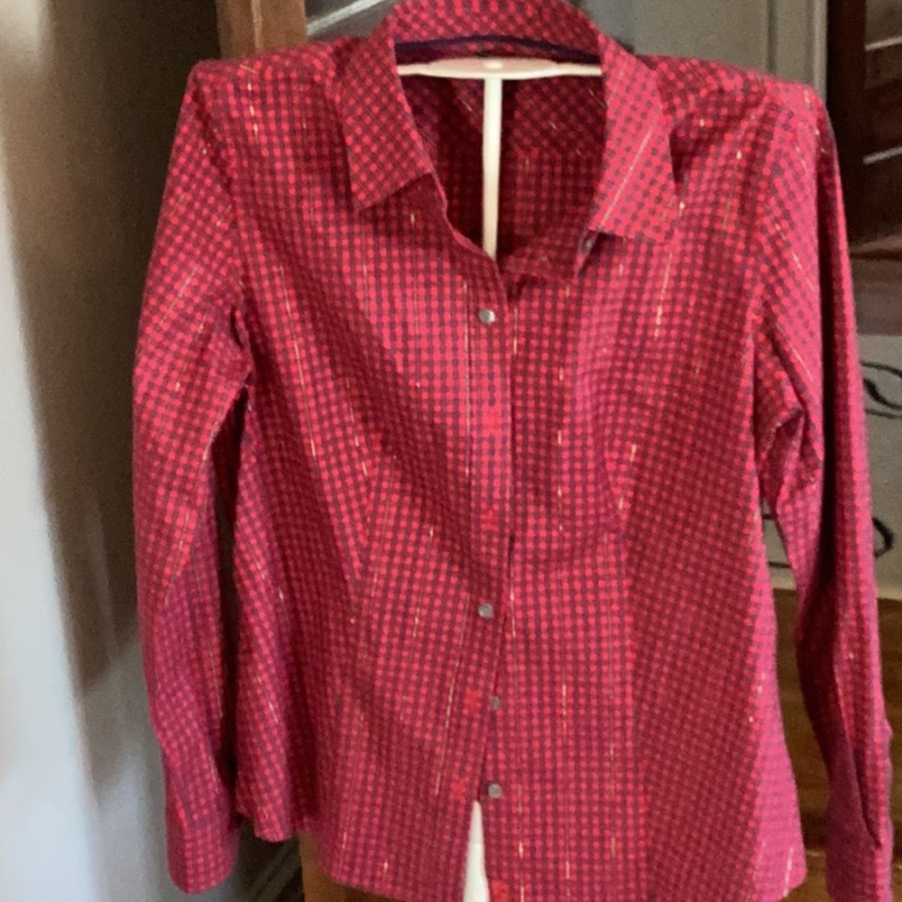 Talbots petites wrinkle resistant holiday sparkle button down. Never worn